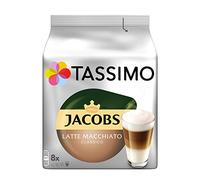 Tassimo Jacobs Latte Macchiato Classico – Café au lait – 16 capsules (8 portions)