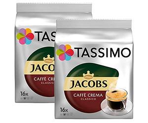 Tassimo Jacobs Caffé Crema Classico (16 Portions) (Pack de 2)