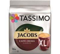 Tassimo Jacobs Caffè Crema Classico XL | 16 T Discs, Capsules de café