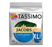 Tassimo Jacobs Caffè Crema Doux XL, Capsules de Café, Café Moulu Torréfié, 16 T-Discs