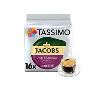TASSIMO Jacobs Caffe Crema Intenso café, dosettes à café souples, 5 paquets de 16 (80 Boissons)