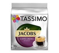 TASSIMO Jacobs Caffe Crema Intenso café, dosettes à café souples, 5 paquets de 16 (80 Boissons)