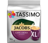 Tassimo Jacobs Caffè Crema Intenso XL, Capsule de Café, Café Torréfié Moulu, 16 T-Discs