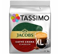 Tassimo Jacobs Caffè Crema XL, Rainforest Alliance, Lot de 2, 2 x 16 T-Discs