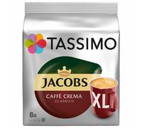 Tassimo Jacobs Caffè Crema XL, Rainforest Alliance Vérifié, 16 T-Discs