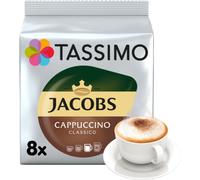 Capsules de café Tassimo Cappuccino Classico (compatibles avec les machines à capsules Bosch Tassimo), 8+8 pcs.