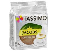 Tassimo Jacobs Cappuccino, Rainforest Alliance Vérifié, 16 T-Discs (8 Portions)