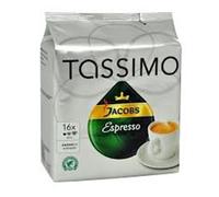 Tassimo Jacobs Espresso Café Torréfié Moulu Dans Capsules 118g 2er Pack