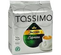 Tassimo Jacobs Espresso Classico | 16 T Disques, Kaffeekapseln