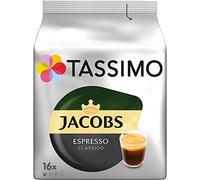 Tassimo Jacobs Espresso Classico Lot de 16 capsules de café 118 g