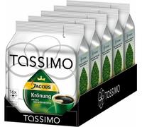 Tassimo Jacobs Krönung, Kaffee, Arabica, Kaffeekapsel, gemahlener Röstkaffee, 5er Pack, 5 x 16 T-Discs