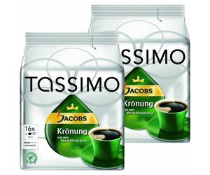 Tassimo Jacobs Krönung, Lot de 2, 2 x 16 T-Discs