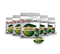 TASSIMO Jacobs Kronung XL café, dosettes à café souples, T-Discs Capsules, 5 paquets de 16 (80 Boissons)