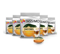 TASSIMO Jacobs Latte Macchiato Caramel café, T-Discs Capsules, 8 dossettes (5 paquets, 40 Boissons)
