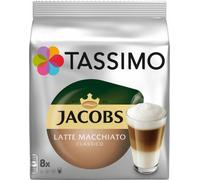 Tassimo Jacobs Latte Macchiato Classico, Kaffee, Milchkaffee, Kapsel, 80 T-Discs (40 Portionen)