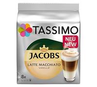 Tassimo Jacobs Lot de 8 capsules de café type latte macchiato vanille pour 8 boissons