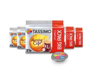 Tassimo Kapseln Morning Café, 105 Kaffeekapseln, 5 x 21 Getränke