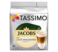 Tassimo Latte Macchiato Vanilla, Café, Vanille Lait Café Capsules Café, Café, torréfacteur Moulus 16 T Disques/8 Portions