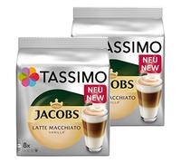 Tassimo Latte Macchiato Vanille, Café, Capsules de Lait 32 T Disques/16 Portions