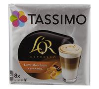 Tassimo L'Or Espresso Latte Macchiato Caramel, Café au Lait, Capsule de Café, 8 Portions