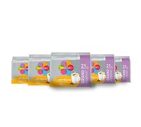 Tassimo, 105 Dosettes Café Petit-déjeuner, Compatibles avec les machines TASSIMO, 105 Cafés Rond et Equilibré, 5 packs de 21 dosettes