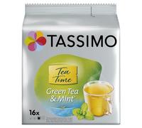 TASSIMO - Thé Vert à la Menthe Fraîche, Infusion Aromatique et Revigorante (16 Dosettes) - Le lot de 3