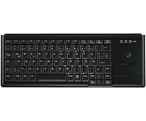 Tast Active Key AK-4400 Ultraflache Trackball Tastatur Usb Schwarz (us) (aK-4400-TU-B/us)