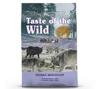 Taste of the Wild – Sierra Mountain aliment sans céréales à l'agneau pour chien – 5,6 kg + surprise
