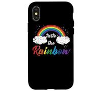Taste The Rainbow Gay Lesbian Pride Trans sexualité Coque pour iPhone X/XS