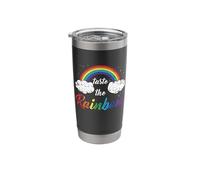 Taste The Rainbow Gay Lesbian Pride Trans sexualité Gobelet isotherme en acier inoxydable double paroi