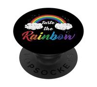 Taste The Rainbow Gay Lesbian Pride Trans sexualité PopSockets PopGrip Adhésif