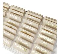 Tastetreasure 100 pcs. Onglets pour la Bible pour femmes, embossage en feuille dorée, grande police de caractères, registre de pages de Bible, accessoires de Bible créme neutre esthétiques laminés