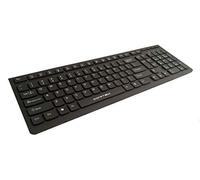 TASTIERA USB CORTEK KEYBOARD KBCHON CON TASTI PIATTI NERO CHOCOLATE.