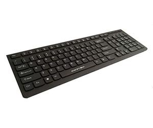 TASTIERA USB CORTEK KEYBOARD KBCHON CON TASTI PIATTI NERO CHOCOLATE.