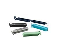 Tasty 678437 Lot de 5 clips de fermeture en plastique Bleu/gris/vert