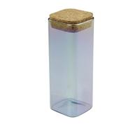 Tasty 678735 Boîte de conservation en verre avec couvercle, boîte alimentaire, boîte en verre, boîte, Verre, Liège, 16,5 x 6 cm