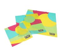 Tasty 678742 Lot de 3 wraps en cire d'abeille, film alimentaire, tissu en cire d'abeille, film cire d'abeille, Coton, Cire d'abeille, Huile de jojoba, Résine, 34 x 33 cm