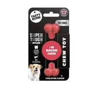 TASTY BONE Jouet en Nylon Ultra Robuste pour Chien au Lard Xpetit
