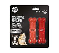 Tasty Bone Pack de 2 Édition Spéciale Barbecue Jouet pour Chiens en Nylon 11 cm