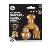 Tasty Bone Trio Bone Peanut Butter Toy