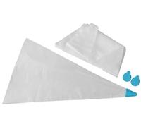 Tasty Lot de 20 poches à douille jetables avec 3 douilles lavables au lave-vaisselle - Idéal pour décorer de manière créative des gâteaux et des cupcakes