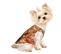 Tasty PizzaPrint T-shirt sans manches pour chiens et chats doux et extensible à porter en intérieur et en extérieur