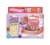 Tasty Tinies - Gâteau Fraise - Kit Pâtisserie Créatif pour Enfants dès 6 Ans - Kit Cuisine avec 2 Préparations pour Gâteaux + Glaçage Rose + Déco Arc en Ciel + Accessoires - Cuisson Micro Ondes 25s