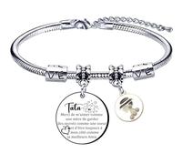Tata Bracelet Cadeau Annonce grossesse Tata et Marraine Bracelet Veux tu etre ma Marraine Cadeau Marraine Anniversaire cadeau marraine original cadeau marraine demande cadeau marraine baptême (5)