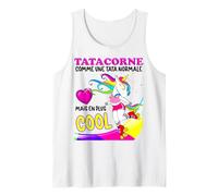 Tata d'amour Belle Licorne Vintage Années 80 Tatie Humour Débardeur