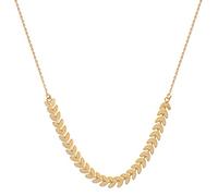 Tata Gisèle © Collier Chaine en Plaqué Or - Branche de Laurier - Sachet Cadeau Offert