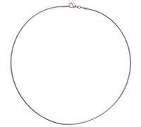 Tata Gisèle © Collier Tour de COu Semi Rigide en Argent 925/000 Rhodié - 1,6 mm - 42 cm - Sachet Velours Offert