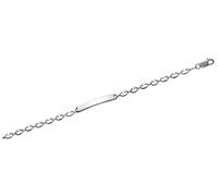 Tata Gisèle Gourmette en Argent 925/000 - Maille Grain de Café 6 mm - 19 cm - Gravure Incluse - Ecrin Offert