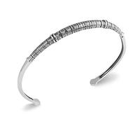 Tata Gisèle Jonc pour Homme en Argent 925/000 Vieilli Patiné - Vintage Tribal - Sachet Cadeau Velours Offert