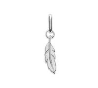 Tata Gisèle © Pendentif en Argent 925/000 Rhodié - Petite Plume - Sachet Cadeau Velours Offert